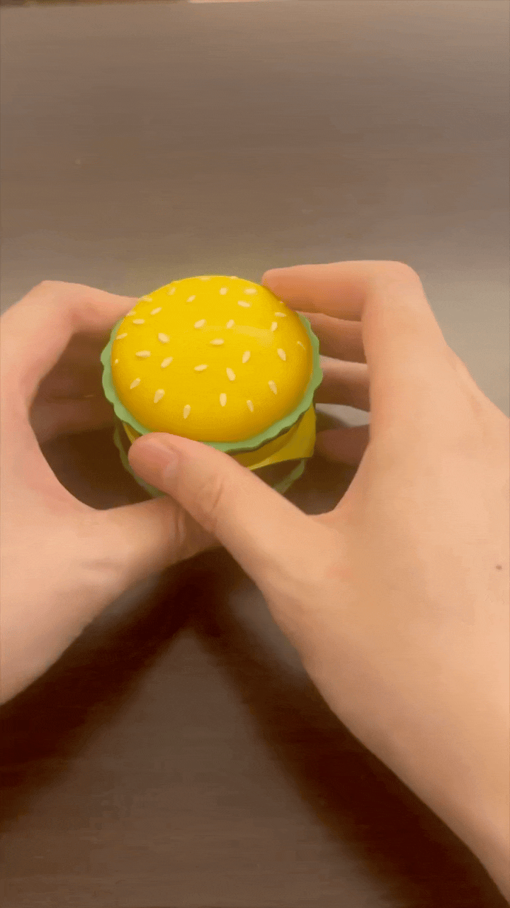 Burger Shape Grinder is taken parts