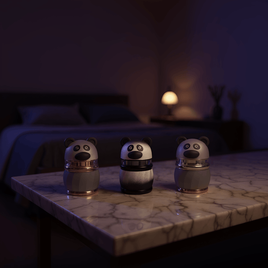 Panda Pop Grinder,4  Layer Herb & Spice CrusherPanda Pop Grinder – 4  Layer Herb & Spice CrusherThree panda grinders