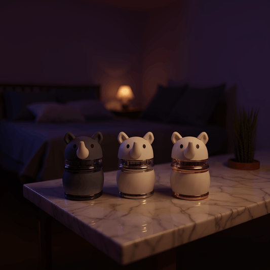 4 - Layer Cute Spice & Herb CrusherFull set of rhino herb grinders standing in a row