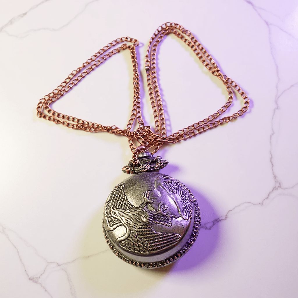 Stealth Pocket Watch Herb Grinder NecklaceStealth Pocket Watch Herb Grinder Necklace