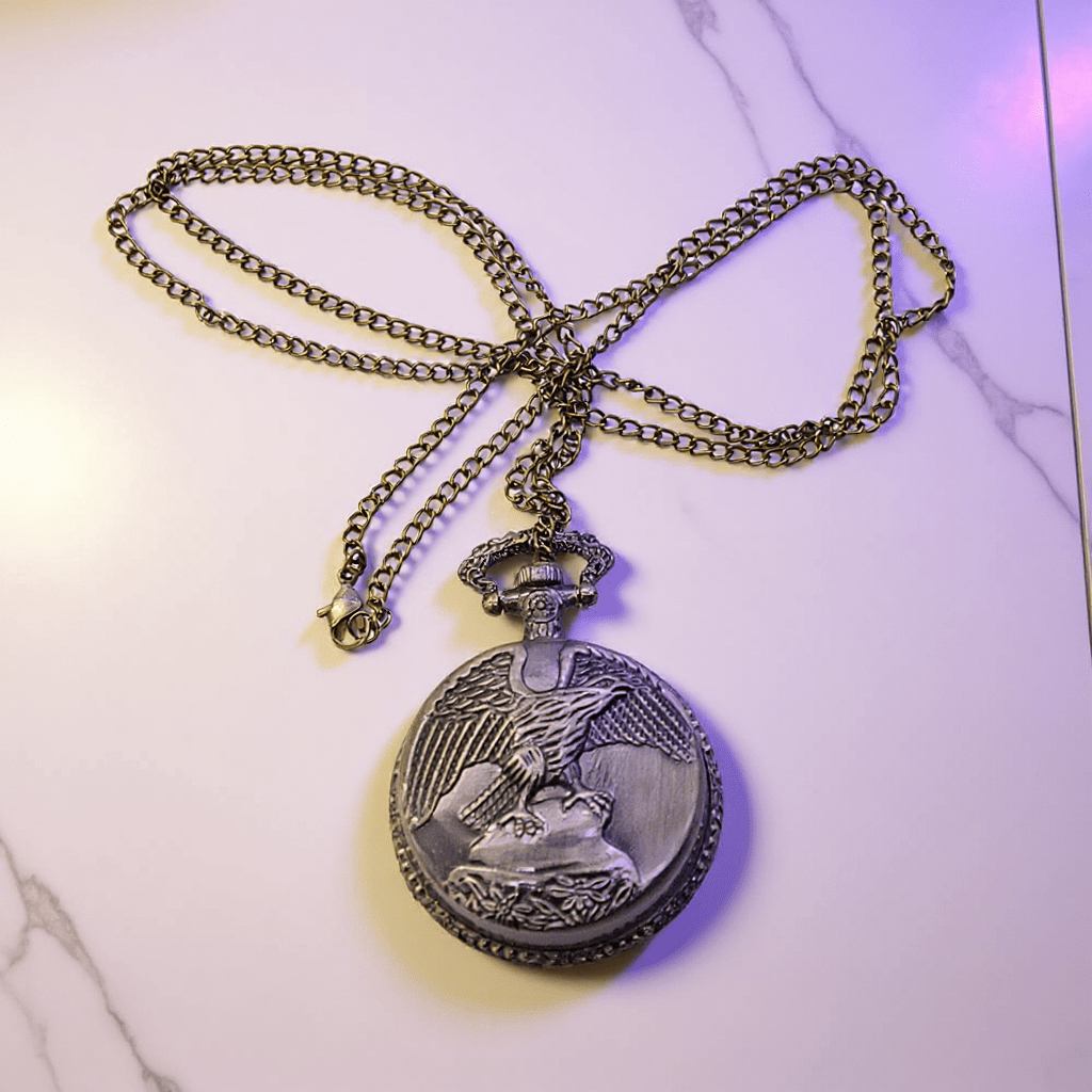 Stealth Pocket Watch Herb Grinder NecklaceStealth Pocket Watch Herb Grinder Necklace