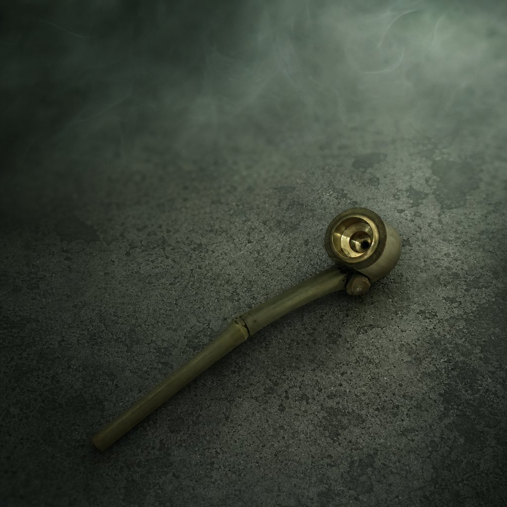 Natural Bamboo Smoking Pipe – Handmade Traditional Herb Pipe