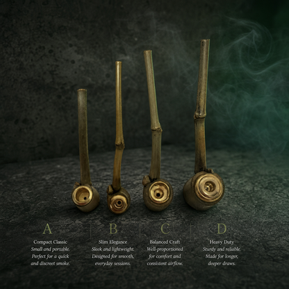 Natural Bamboo Smoking Pipe – Handmade Traditional Herb Pipe