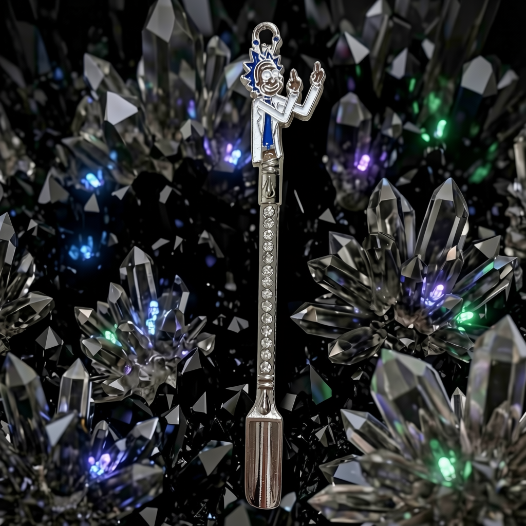 Galactic Scientist Metal Smoking Spoon – Cosmic Character Style Pipe Tool