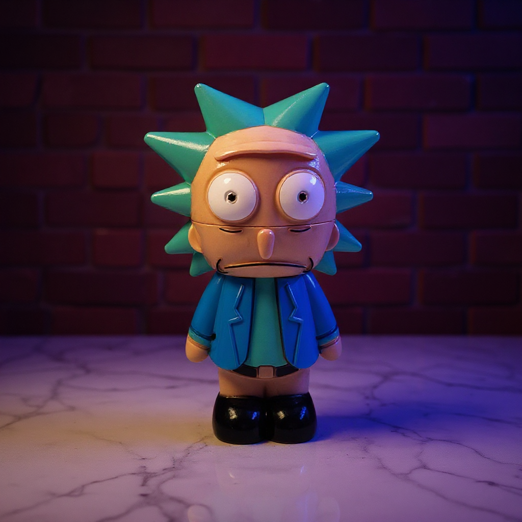 Mad Scientist Character Herb Grinder – Cartoon Style Metal Grinder