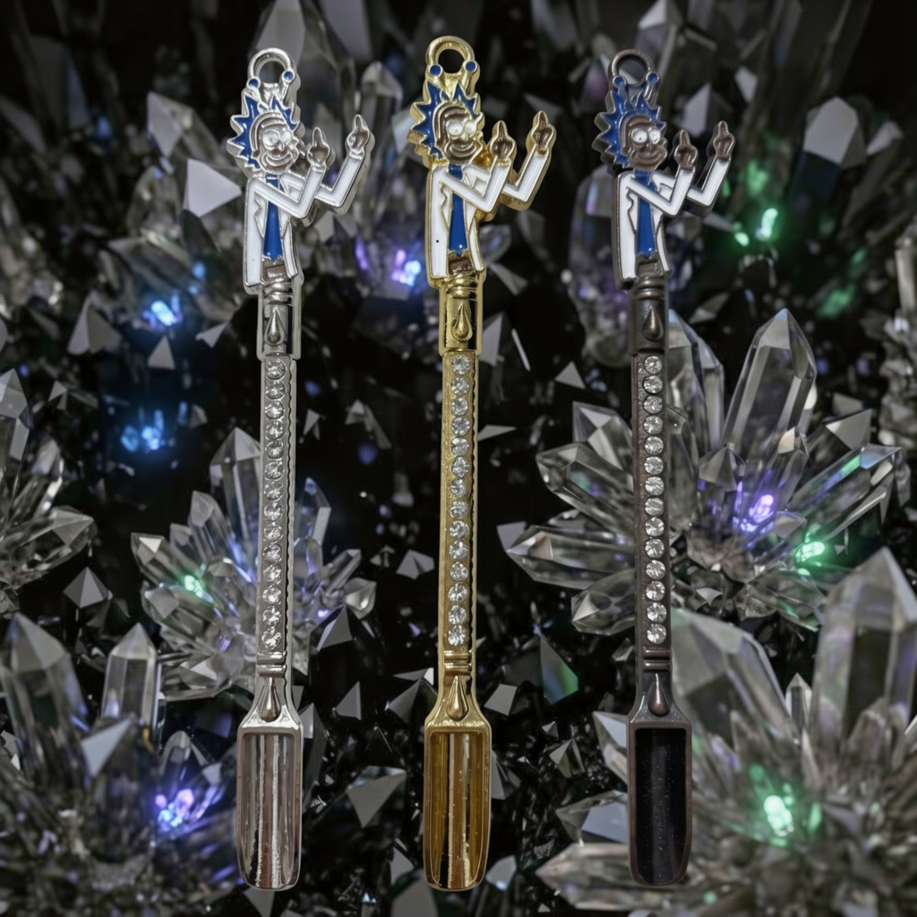 Galactic Scientist Metal Smoking Spoon – Cosmic Character Style Pipe Tool