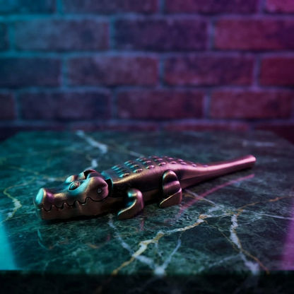 Gator Smoking Pipe – Alligator Metal Pipe | 4 Colors