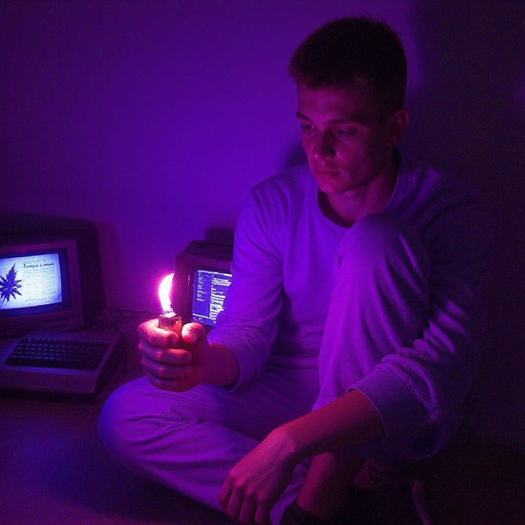 a man playing lighter and get ready to smoke