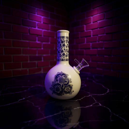 Blue Blossom Ceramic Bong – Vintage BongCeramic Bong - porcelain with chinoiserie decoration. Best bongs for stoner