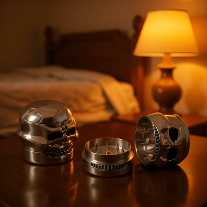 Chrome Skull GrinderChrome Skull GrinderChrome Skull Grinder for herb and spice
