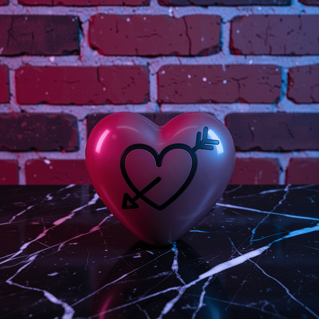 Cute Heart Shaped Herb Grinder – Cupid's Arrow Novelty Spice Crushera heart herb grinder