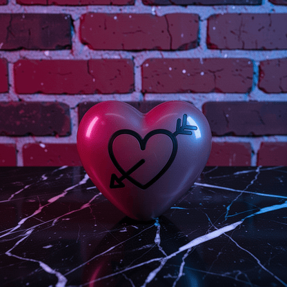 Cute Heart Shaped Herb Grinder – Cupid's Arrow Novelty Spice Crushera heart herb grinder