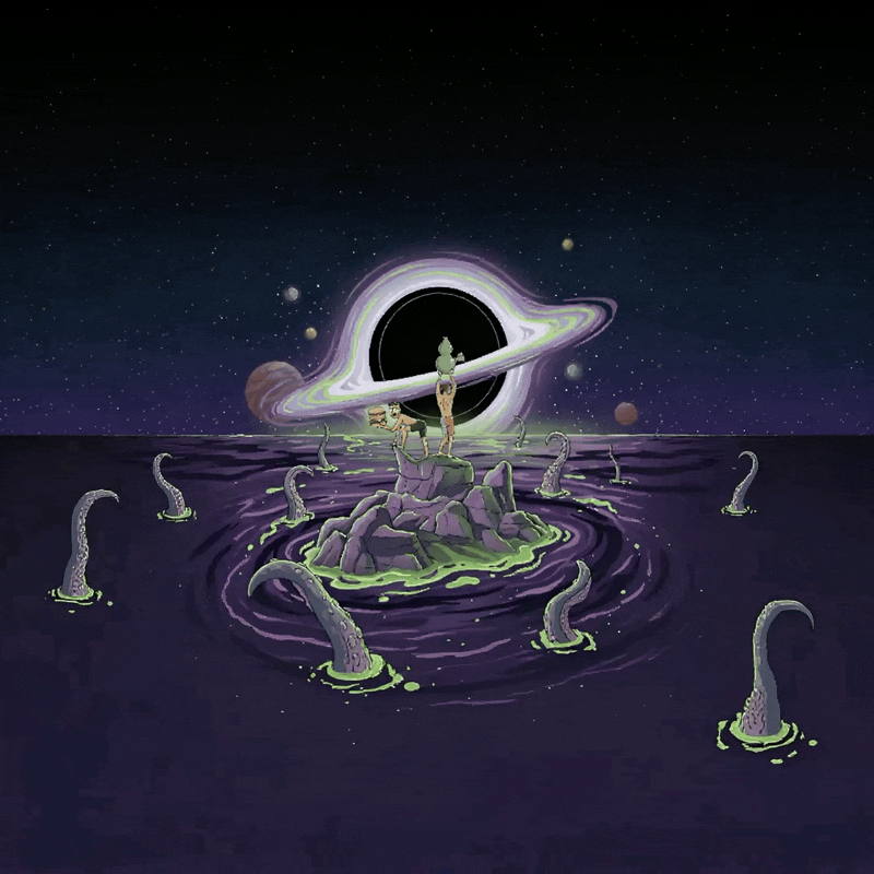 2 guy holding a grinder and bong dancing