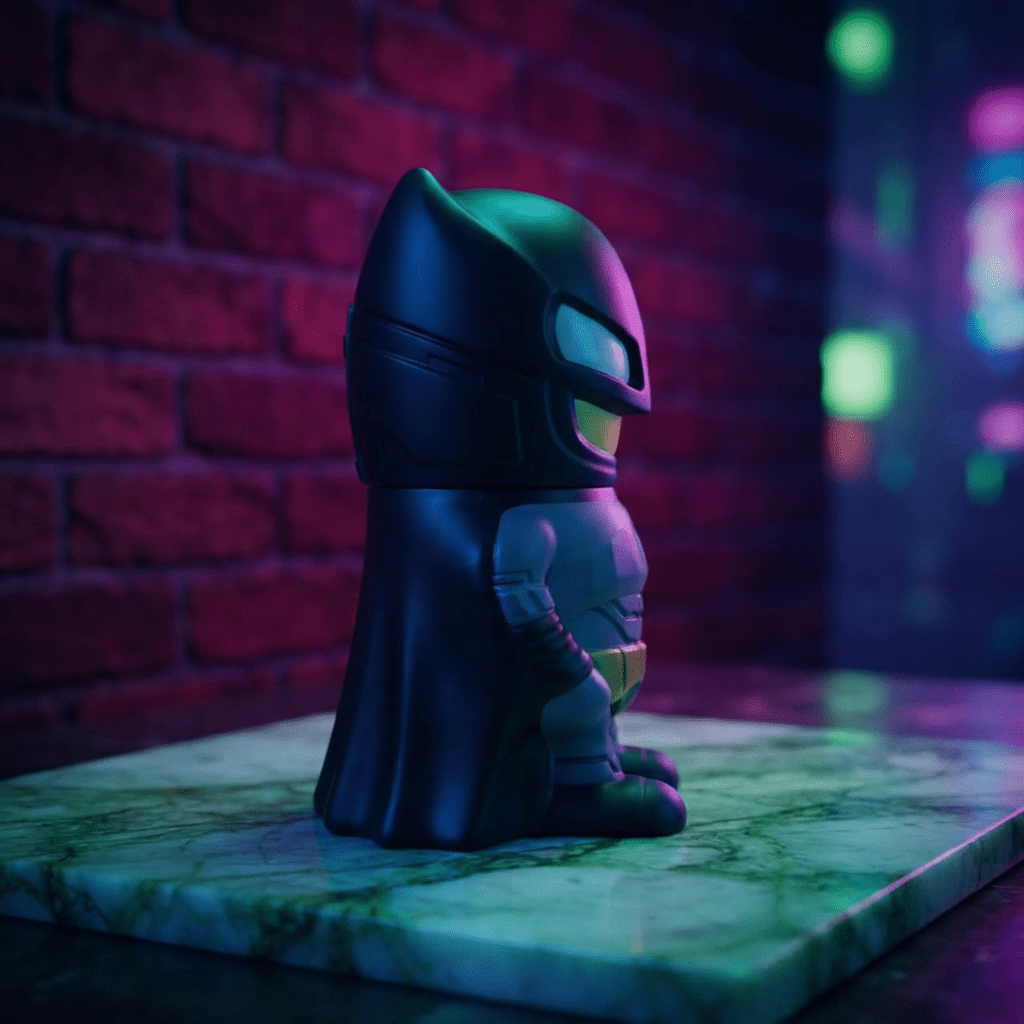 Dark Hero Character Herb Grinder – Superhero Style Metal GrinderBatman Shape Grinder