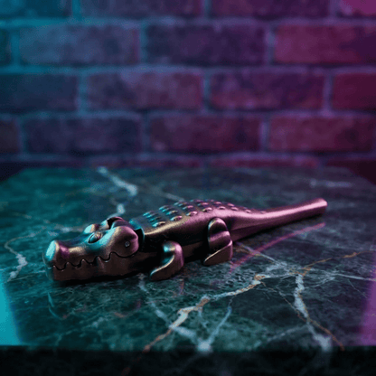 Gator Smoking Pipe – Alligator Metal Pipe | 4 ColorsBronze alligator smoking pipe