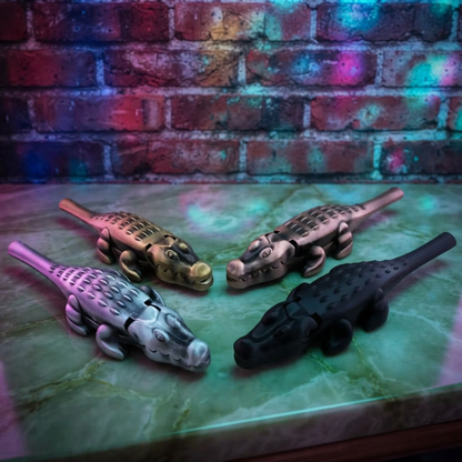 Gator Smoking Pipe – Alligator Metal Pipe | 4 Colorsalligator smoking pipe