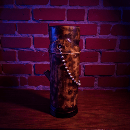 Handcrafted Bamboo Bong – Eco - Friendly Water Pipe with Natural AromaDecorative bamboo bong with a textured surface