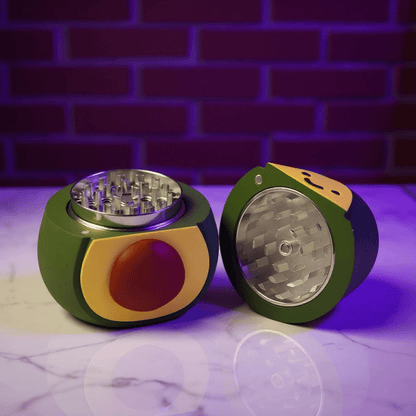 Kawaii Avocado Herb Grinder – 3D Cute Foodie 🍃Crusheravocado grinder with lid and teeth inside