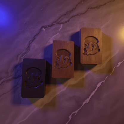 Mushroom Carved Wooden Tobacco Box – Psychedelic Herb CaseDark walnut wood stash box engraved with mystical mushroom design