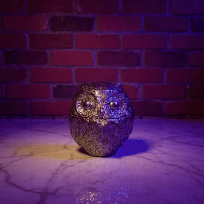 Silver Owl shape grinder