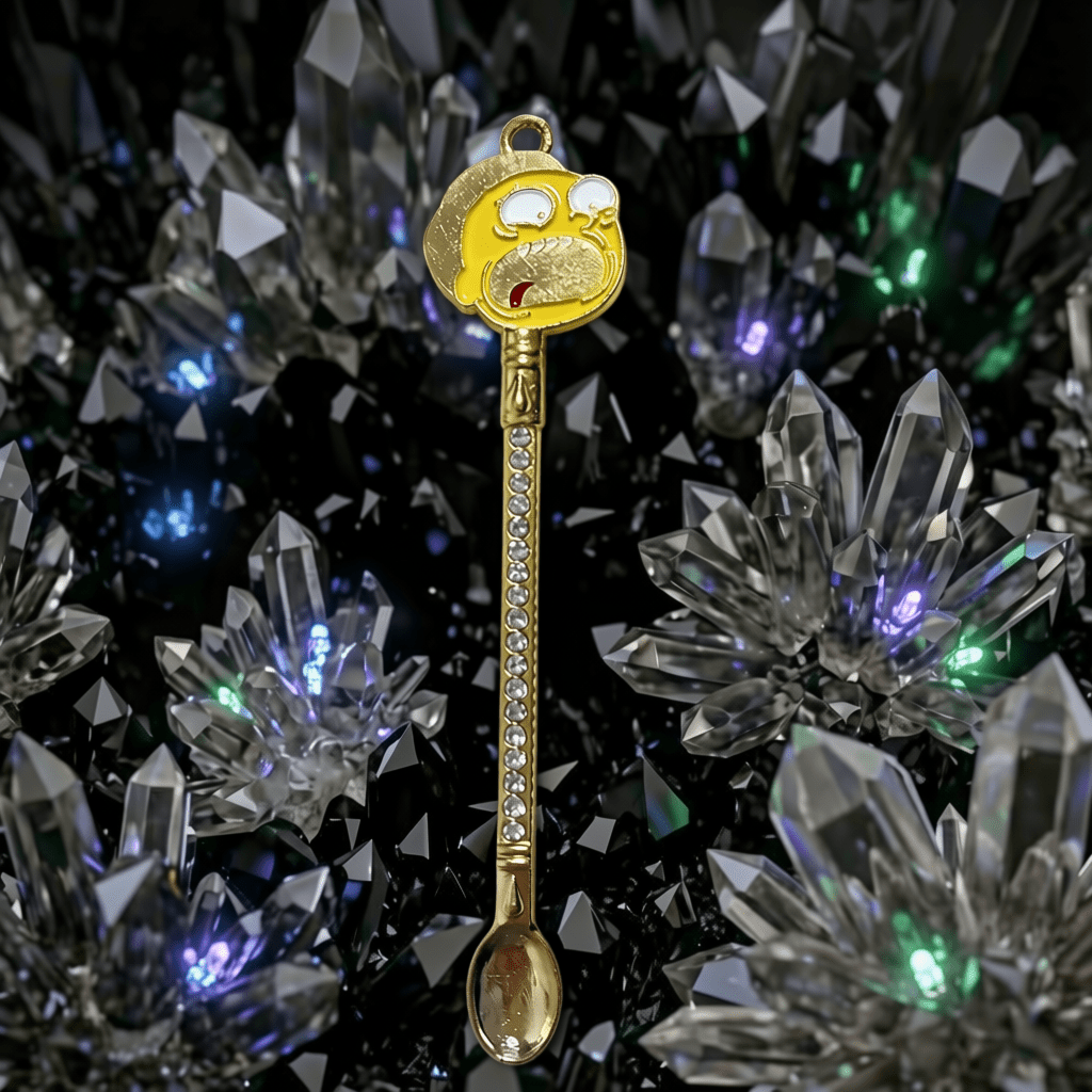 Sci - Fi Cartoon Mini Spoon – Rhinestone Festival Scoop & Dab Toolmini morty spoon